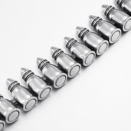  chic Gothic Rock Accessories Men's Bullet Bracelets