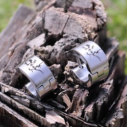 Mens Titanium earrings