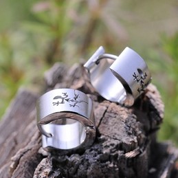 Mens Titanium earrings