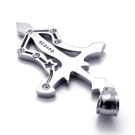 Titanium Scorpio Pendant with Rhinestones 21171