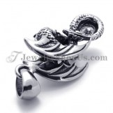 Dragon Titanium Pendant with Zircon