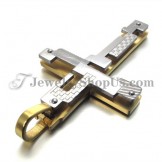 Fashion Gold Titanium Cross Pendant