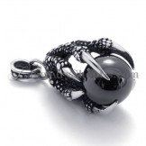 Eagle Claw Titanium Pendant with Zircon