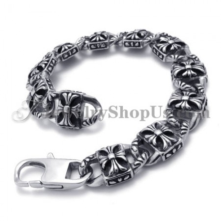 Fashion Cross Titanium Bracelet