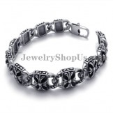 Fashion Cross Titanium Bracelet