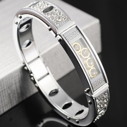 Mens Titanium Diamond Bracelets