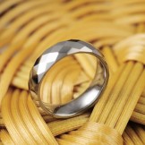 Tungsten gold ring