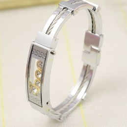 Mens Titanium Diamond Bracelets