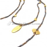Gorgeous Alloy Necklace with Plexiglass