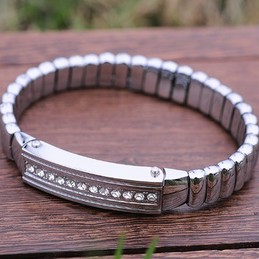 Mens Titanium Diamond Bracelets