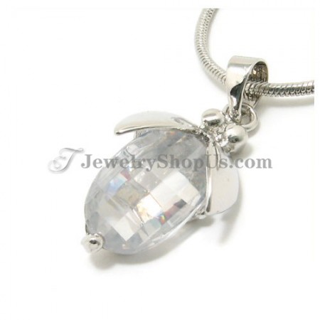 Gorgeous Strawberry Alloy Pendant with Zircon