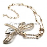 Fashion Yellow Alloy Pendant with Rhinestones