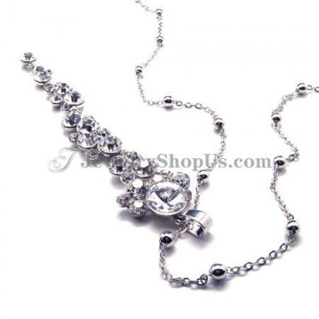 Gorgeous Alloy Pendant with Rhinestones
