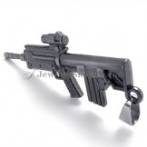Fashion Alloy Rifle Shotgun Shape Pendant