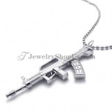Fashion Alloy Silver Shotgun Pendant