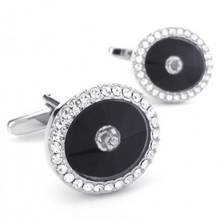 Elegant Shape Delicate Colors High Quality Titanium Cufflinks 