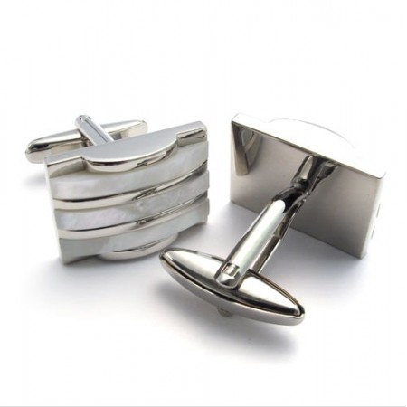 Elegant Shape Color Brilliancy Superior Quality Titanium Cupronickel Cufflinks 