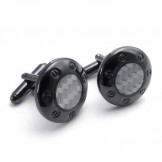 Finely Processed Delicate Colors Excellent Quality Titanium Cufflinks - Free Shipping