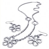 Beautiful Design Color Brilliancy Excellent Quality Titanium Jewelry Sets Including Necklace Pendant Earring - Free Shipping