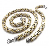 Finely Processed Color Brilliancy Stable Quality Titanium Jewelry Sets Including Necklace Bracelet - Free Shipping