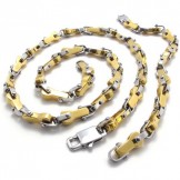 Modern Design Color Brilliancy Stable Quality Titanium Jewelry Sets Including Necklace Bracelet - Free Shipping