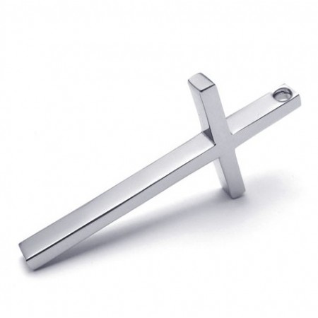Finely Processed Color Brilliancy World-wide Renown Titanium Cross Pendant