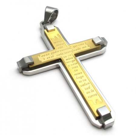 Skillful Manufacture Beautiful in Colors World-wide Renown Titanium Cross Pendant