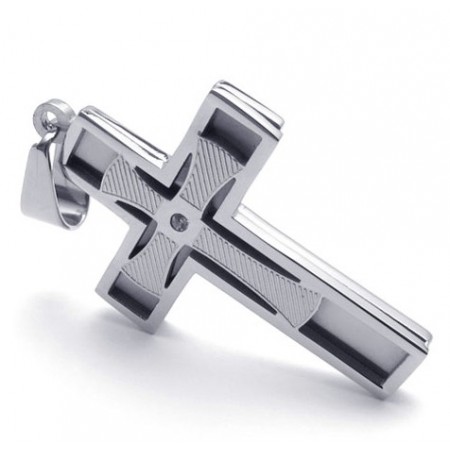 Latest Technology Color Brilliancy to Have a Long Standing Reputation Titanium Cross Pendant