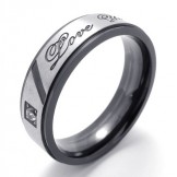 Deft Design Color Brilliancy Reliable Reputation Titanium Ring