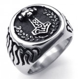 Deft Design Delicate Colors Stable Quality Titanium Ring