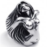 Attractive Design Delicate Colors High Quality Titanium Ring