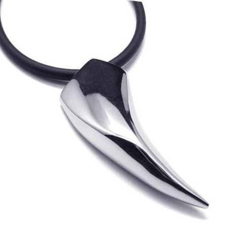 Man Exclusive Polished Titanium Steel Necklace-New