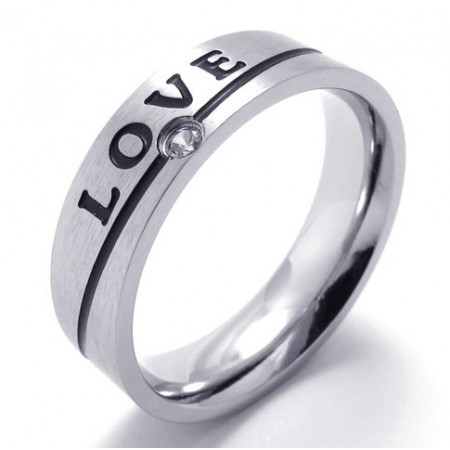 Beautiful Design Color Brilliancy to Have a Long Standing Reputation Titanium Ring