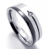 Finely Processed Color Brilliancy Well-known for Its Fine Quality Titanium Ring