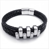 Deft Design Delicate Colors Stable Quality Titanium Bracelet
