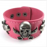 Attractive Design Beautiful in Colors Excellent Quality Titanium Leather Bracelet