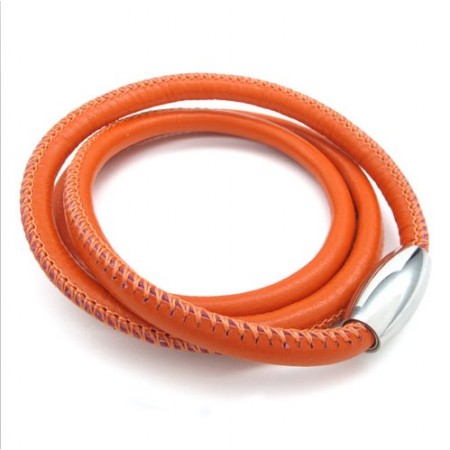 Deft Design Delicate Colors Excellent Quality Titanium Leather Necklace