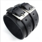 Skillful Manufacture Delicate Colors Reliable Quality Titanium Leather Bangle