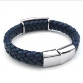 Deft Design Delicate Colors Reliable Quality Titanium Leather Bracelet