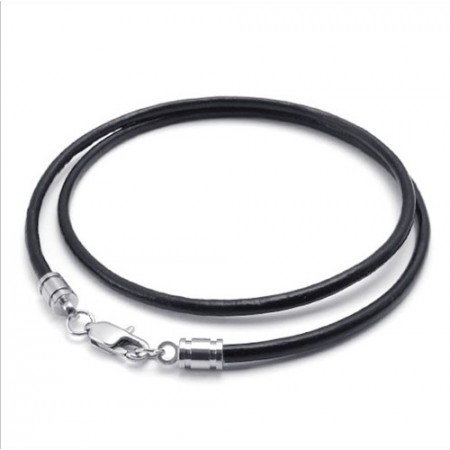 Deft Design Delicate Colors Excellent Quality Titanium Leather Necklace