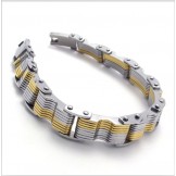 Finely Processed Color Brilliancy Stable Quality Titanium Bracelet