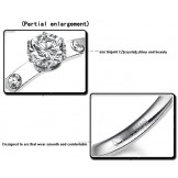 Quality and Quantity Assured Female Titanium Ring With Rhinestone