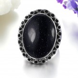 Complete in Specifications Exaggerate QuartziteTitanium Ring 