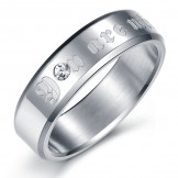 Stable Quality Exquisite Titanium Ring For Lovers 