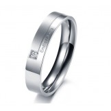 Quality and Quantity Assured Endless Love Titanium Ring For Lovers