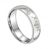 Superior Quality Clover Shape Titanium Ring For Lovers 