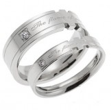 Stable Quality Titanium Ring For Lovers 