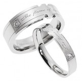 Stable Quality Titanium Ring For Lovers 