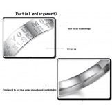 Excellent Quality White Titanium Ring For Lovers 