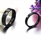 to Have a Long Story Simple Titanium Ring For Lovers